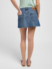 DAMSKA SPÓDNICA LEE MINI SKIRT FACETS OF BLUE 112349008