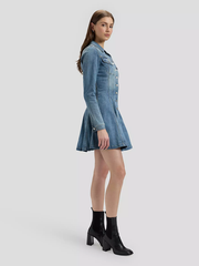 DAMSKA SUKIENKA JEANSOWA LEE LS FITTED DRESS DARK SHADE 112385521