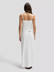 DAMSKA SUKIENKA JEANSOWA LEE MAXI DENIM DRESS POWDER WHITE 112376937