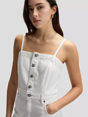 DAMSKA SUKIENKA JEANSOWA LEE MAXI DENIM DRESS POWDER WHITE 112376937