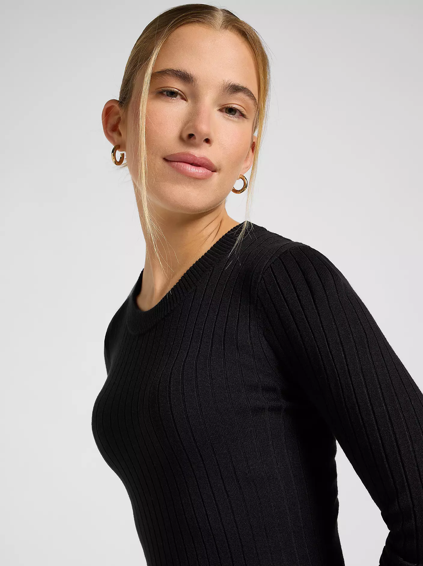 DAMSKA SUKIENKA MATERIAŁOWA LEE CREW NECK MAXI DRESS UNIONALL BLACK 112371664