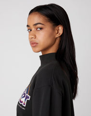 DAMSKA SUKIENKA WRANGLER HIGH NECK SWEAT DRES FADED BLACK W9P2HNXV6 112132452