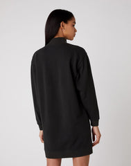 DAMSKA SUKIENKA WRANGLER HIGH NECK SWEAT DRES FADED BLACK W9P2HNXV6 112132452