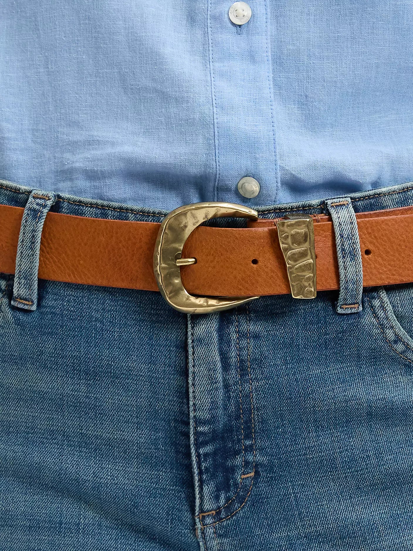 DAMSKI PASEK LEE BOHO BELT TAN 112379705