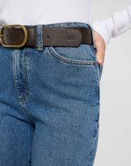 DAMSKI PASEK LEE LADY LEE BELT DARK BROWN 112372701