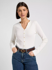 DAMSKI PASEK LEE ROUND BUCKLE BELT DARK BROWN 112372928