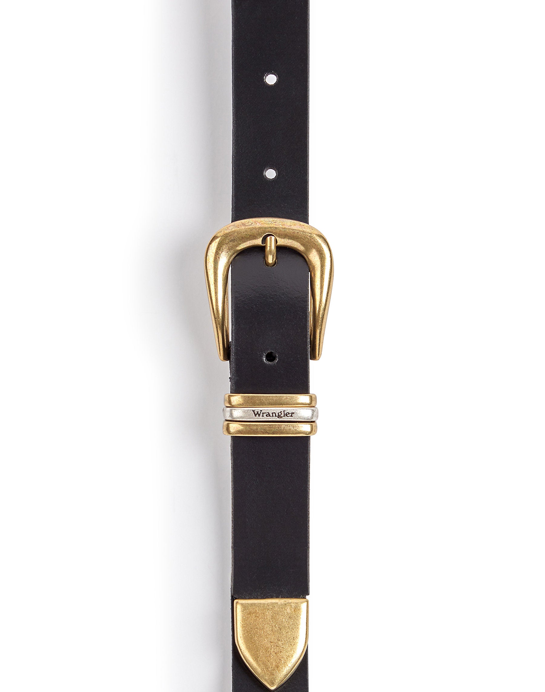 Skórzany Pasek Damski Wrangler Triple Loop Belt Black 112344038