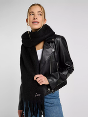 DAMSKI SZALIK LEE TASSEL SCARF BLACK 112372703