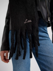 DAMSKI SZALIK LEE TASSEL SCARF BLACK 112372703