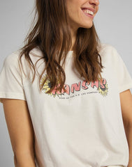 DAMSKI T-SHIRT LEE KANSAS GRAPHIC TEE SHARK TOOTH L44HEPQB 112109876