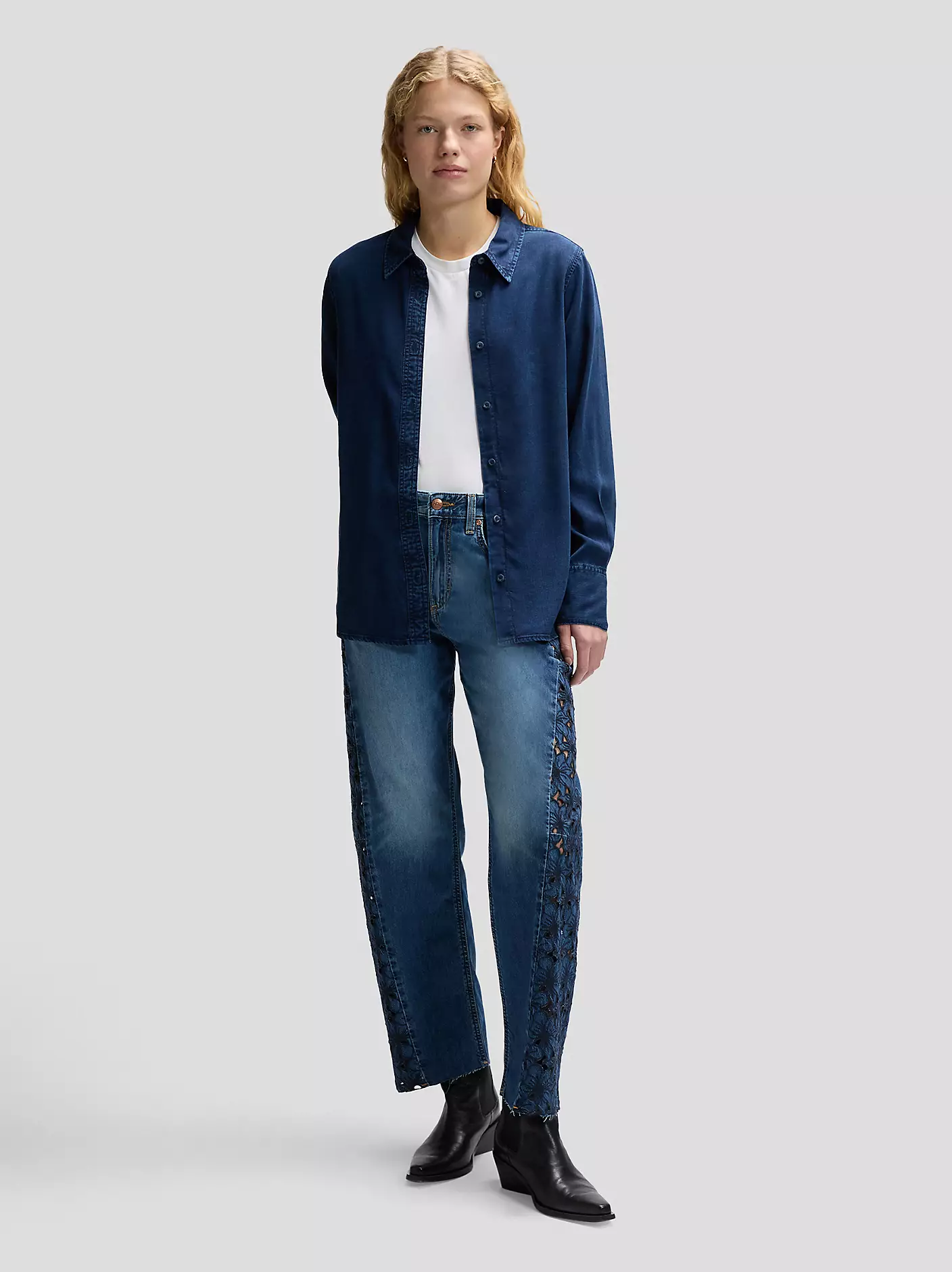 DAMSKIE KOSZULA JEANSOWA LEE CLASSIC SHIRT SUNSET RIDE 112376966