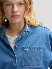 DAMSKIE KOSZULA JEANSOWA LEE RESORT SHIRT DYE STAR 112378744