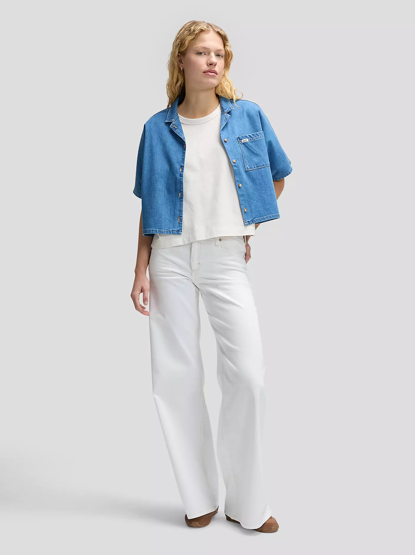 DAMSKIE KOSZULA JEANSOWA LEE RESORT SHIRT DYE STAR 112378744