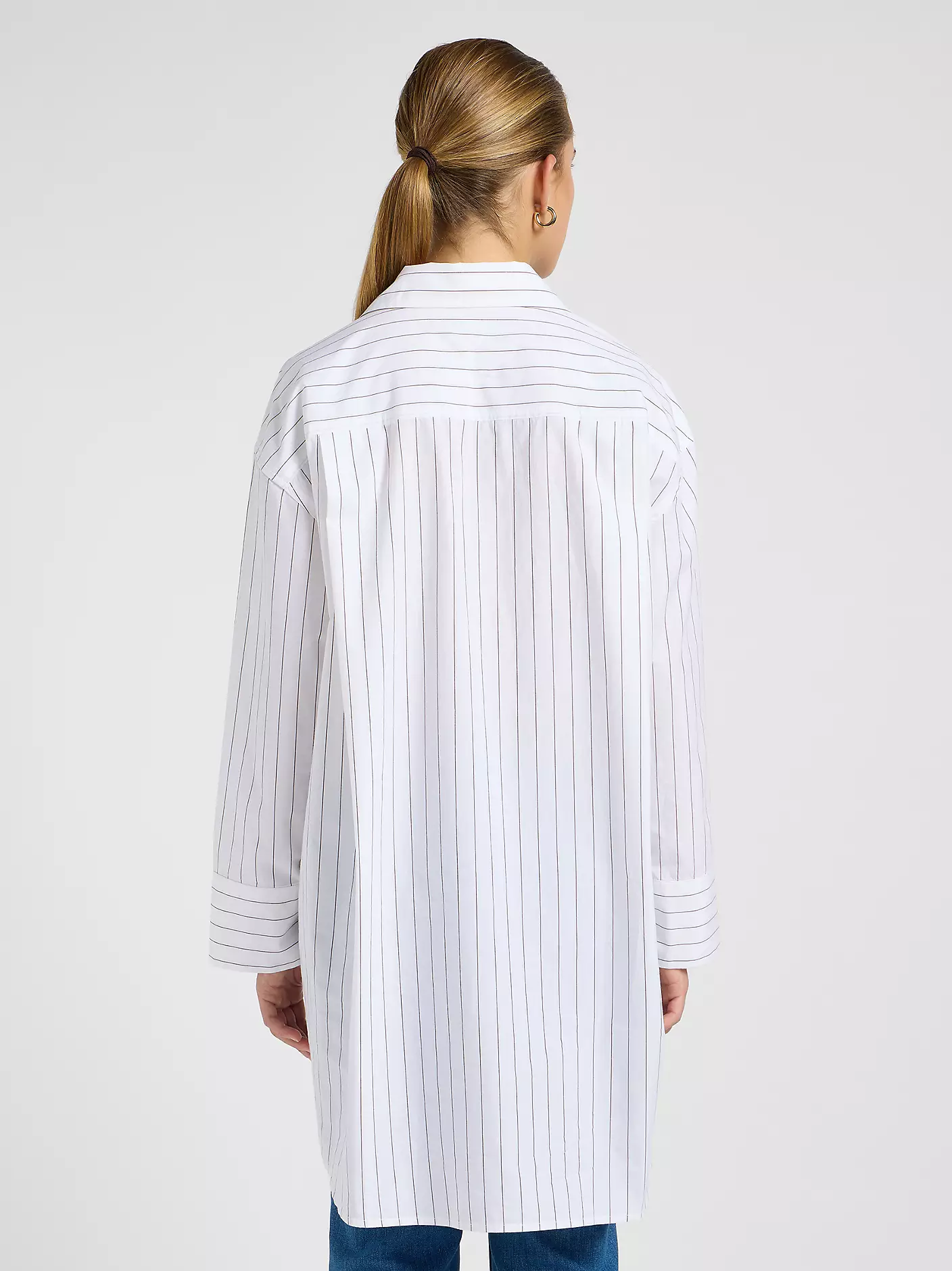 DAMSKIE KOSZULA LEE LOOSE SHIRT BISTRE STRIPE 112370824