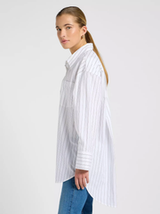 DAMSKIE KOSZULA LEE LOOSE SHIRT BISTRE STRIPE 112370824