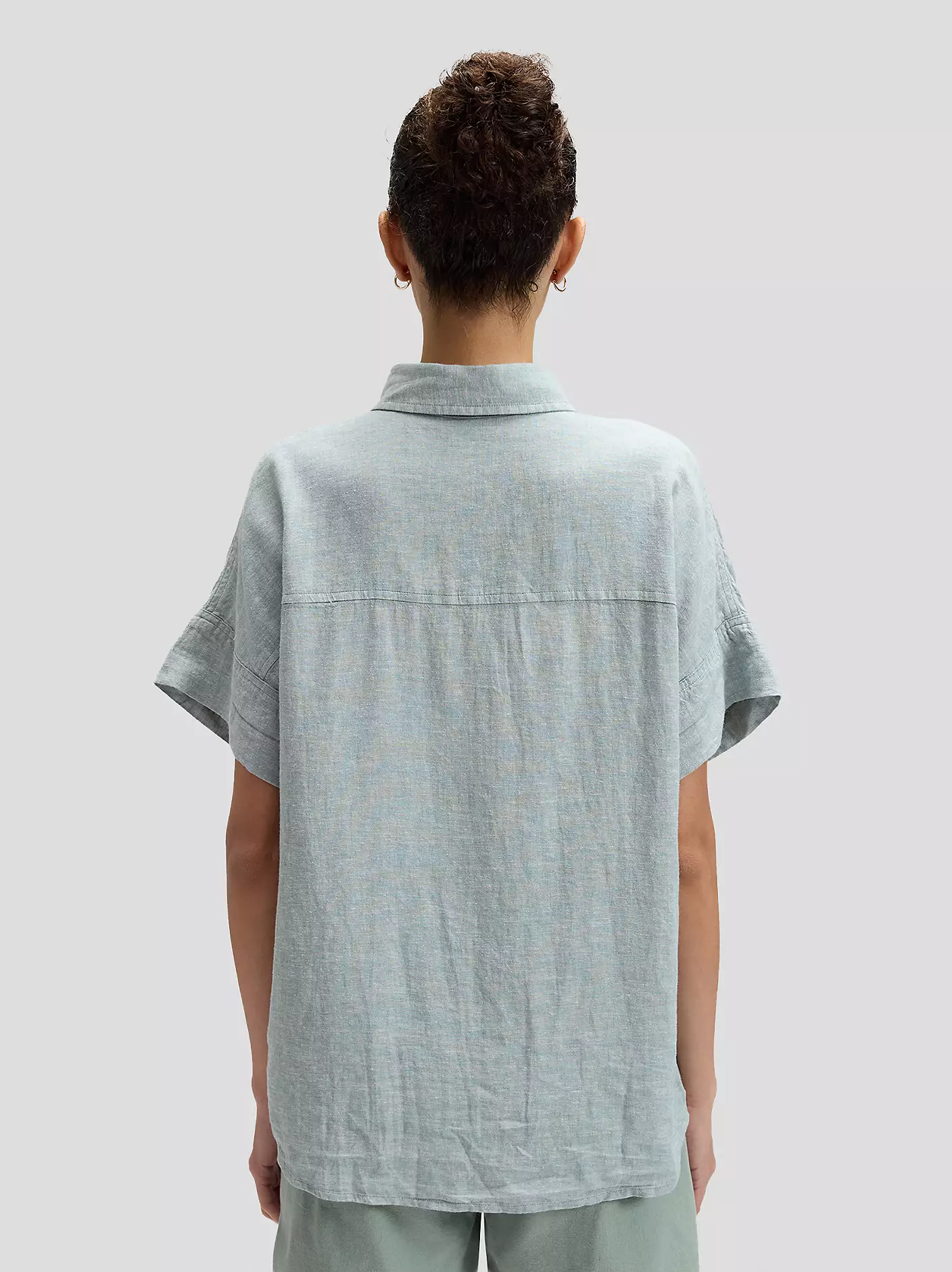 DAMSKIE KOSZULA LEE SS LOOSE UTILITY SHIRT DESERT SAGE 112376978