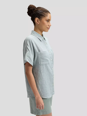 DAMSKIE KOSZULA LEE SS LOOSE UTILITY SHIRT DESERT SAGE 112376978