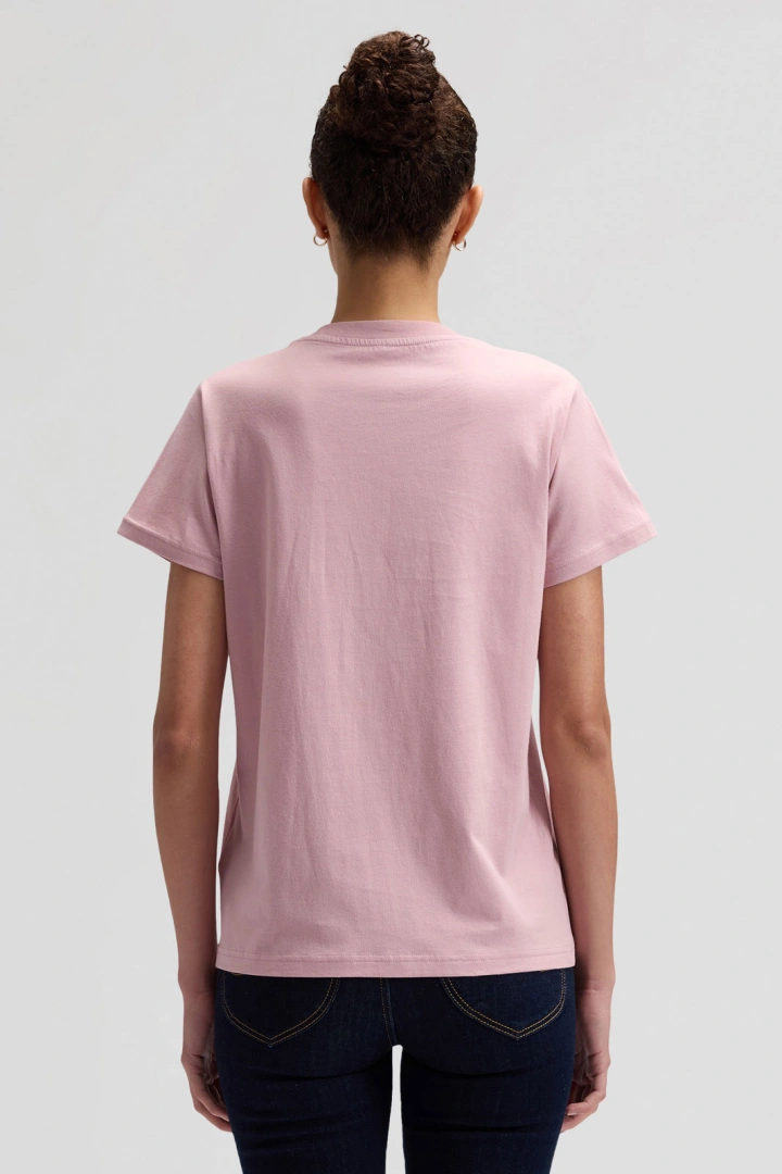 DAMSKIE KOSZULKA LEE LOGO TEE SOFT MAUVE 112377777