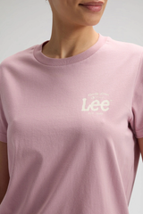 DAMSKIE KOSZULKA LEE LOGO TEE SOFT MAUVE 112377777