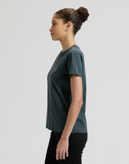 DAMSKIE KOSZULKA LEE LOGO TEE WASHED BLACK 112377778