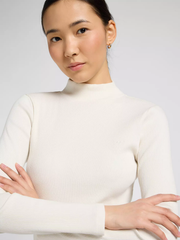 DAMSKIE KOSZULKA LEE MOCK NECK ECRU 112370950