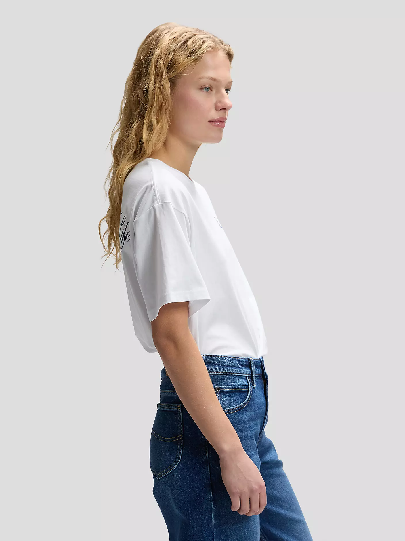 DAMSKIE KOSZULKA LEE MODERN MAKER TEE BRIGHT WHITE 112377785