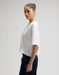 DAMSKIE KOSZULKA LEE SS CROPPED TEE BRIGHT WHITE 112377781