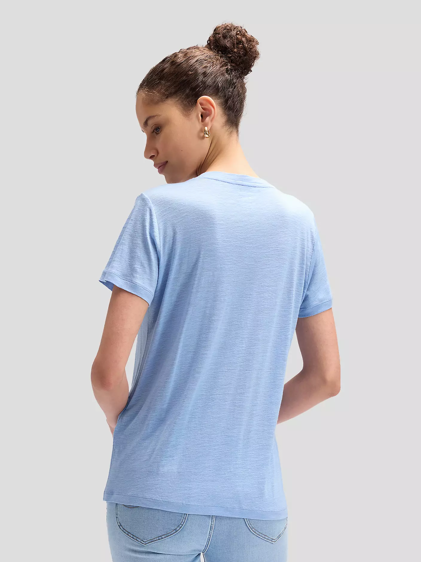 DAMSKIE KOSZULKA LEE V NECK TEE HALOGEN 112377023