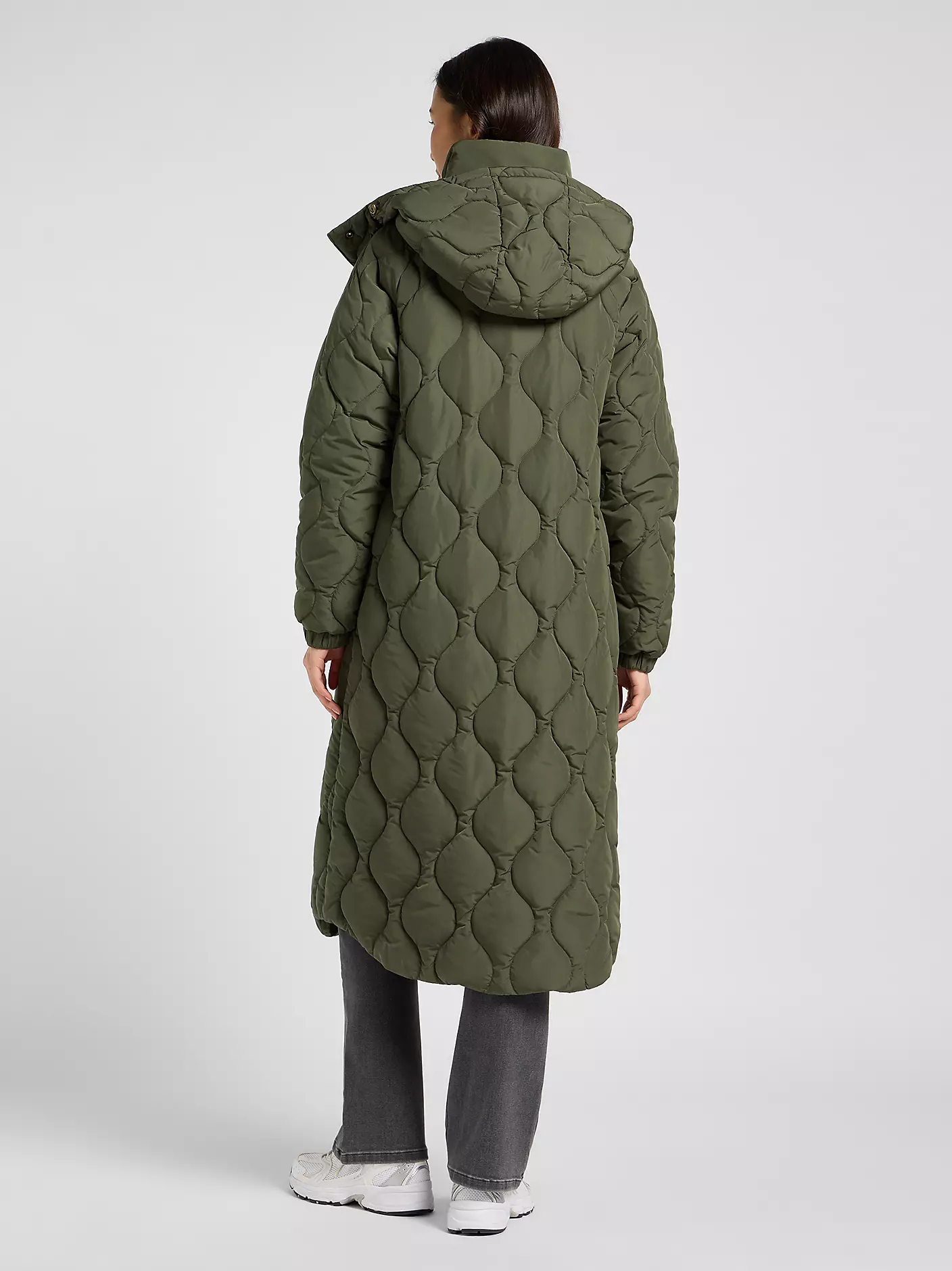 DAMSKIE KURTKA LEE LONG PUFFER OAK MOSS 112370874
