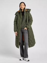 DAMSKIE KURTKA LEE LONG PUFFER OAK MOSS 112370874