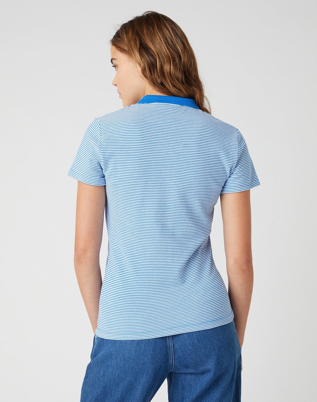 DAMSKIE POLO WRANGLER POLO STRONG BLUE 112132078