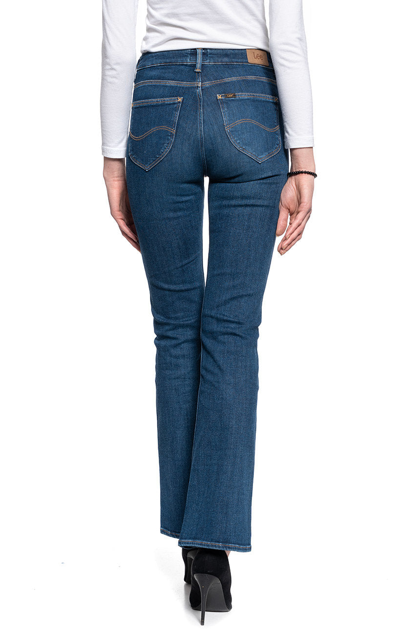 DAMSKIE SPODNIE JEANSOWE LEE BREESE BOOT DARK BRISTOL L31TNCXU 112107294