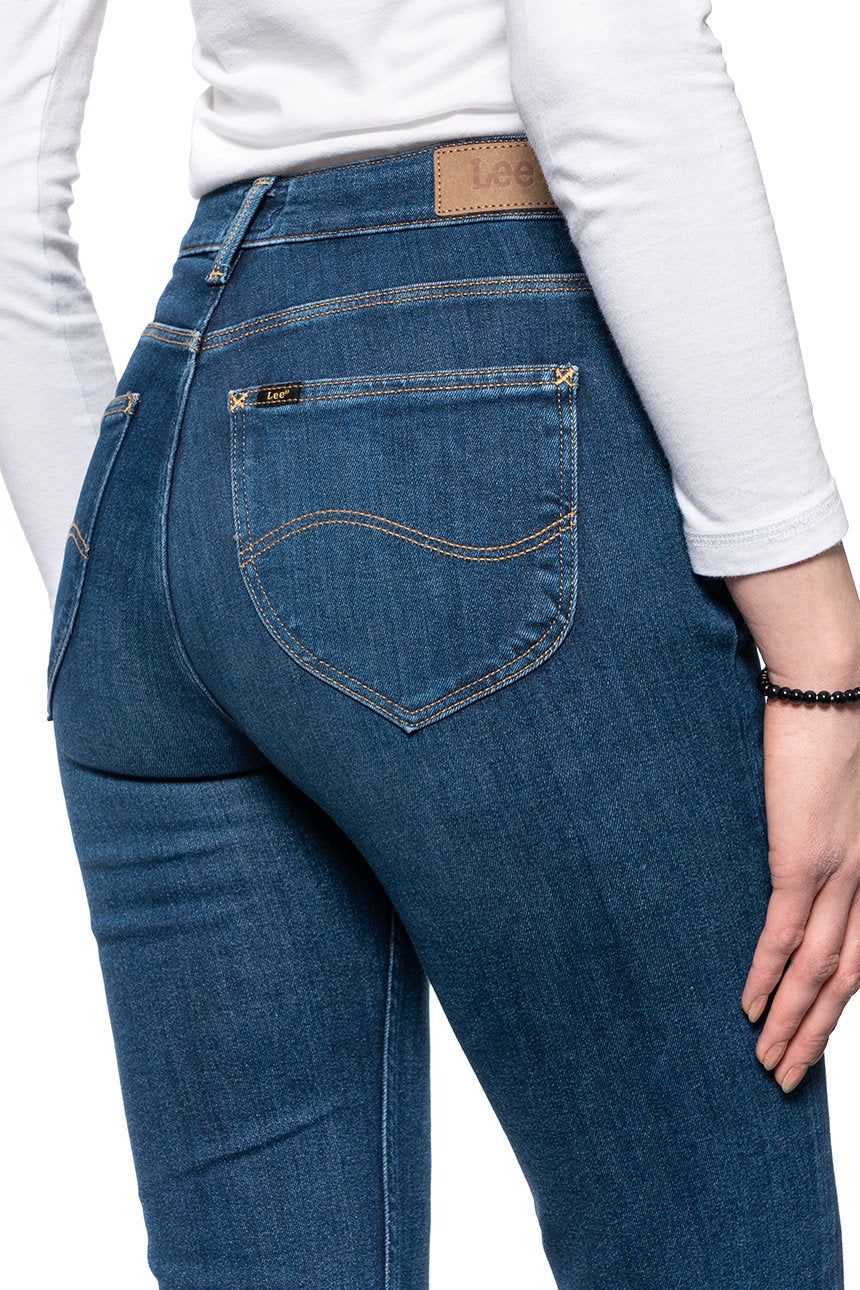 DAMSKIE SPODNIE JEANSOWE LEE BREESE BOOT DARK BRISTOL L31TNCXU 112107294