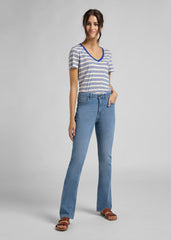 Damskie Spodnie Jeansowe Lee Breese Boot Light Lou L31TQDXJ 112107300