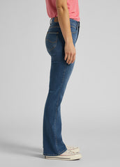DAMSKIE SPODNIE JEANSOWE LEE BREESE BOOT MID WORN MARTHA L31TQDTO 112107297