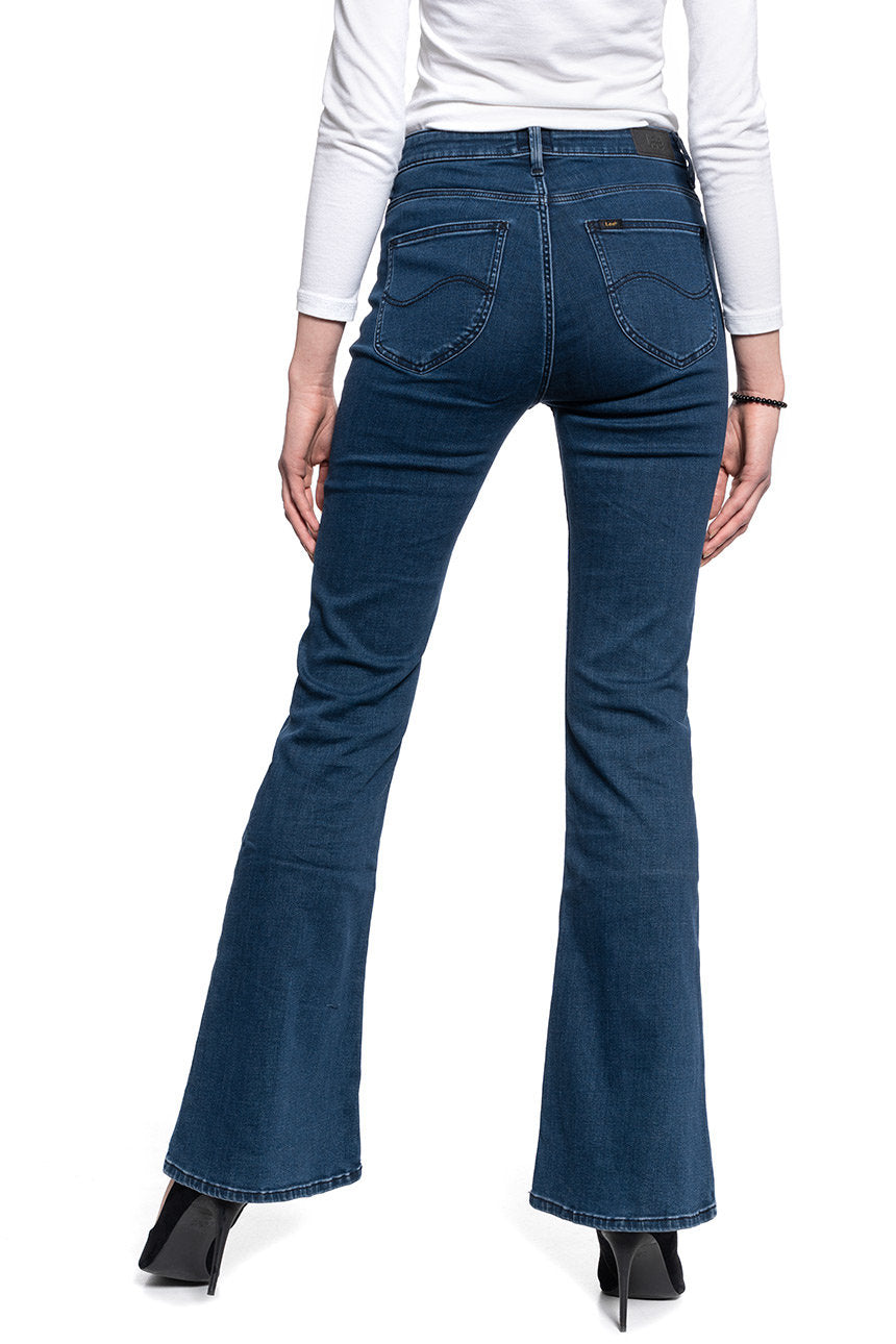 DAMSKIE SPODNIE JEANSOWE LEE BREESE DARK JONI L32YPHWV 112107749