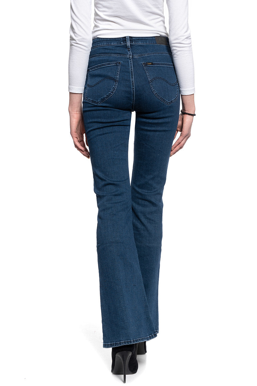DAMSKIE SPODNIE JEANSOWE LEE BREESE DARK JONI L32YPHWV 112107749