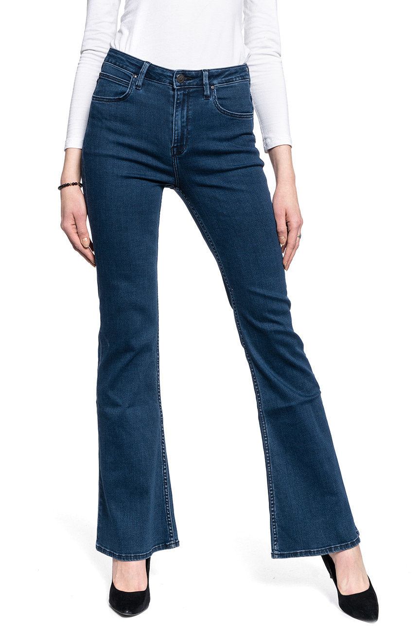 DAMSKIE SPODNIE JEANSOWE LEE BREESE DARK JONI L32YPHWV 112107749