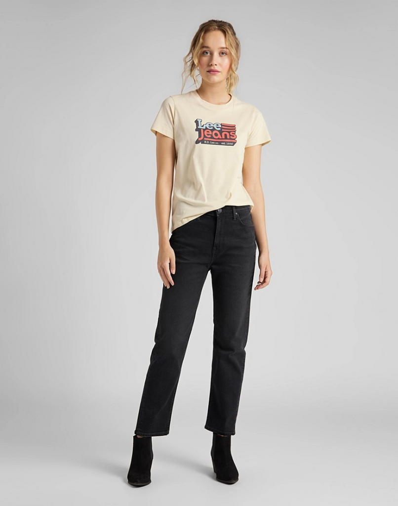 DAMSKIE SPODNIE JEANSOWE LEE Carol CAPTAIN BLACK L30UCPTY 112106734