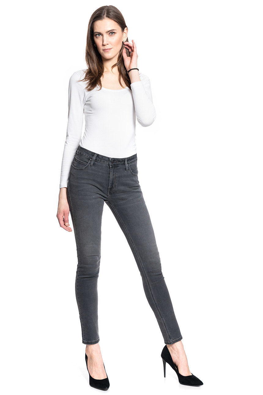 DAMSKIE SPODNIE JEANSOWE LEE ELLY BLACK FLOW L305CPRW 112105969