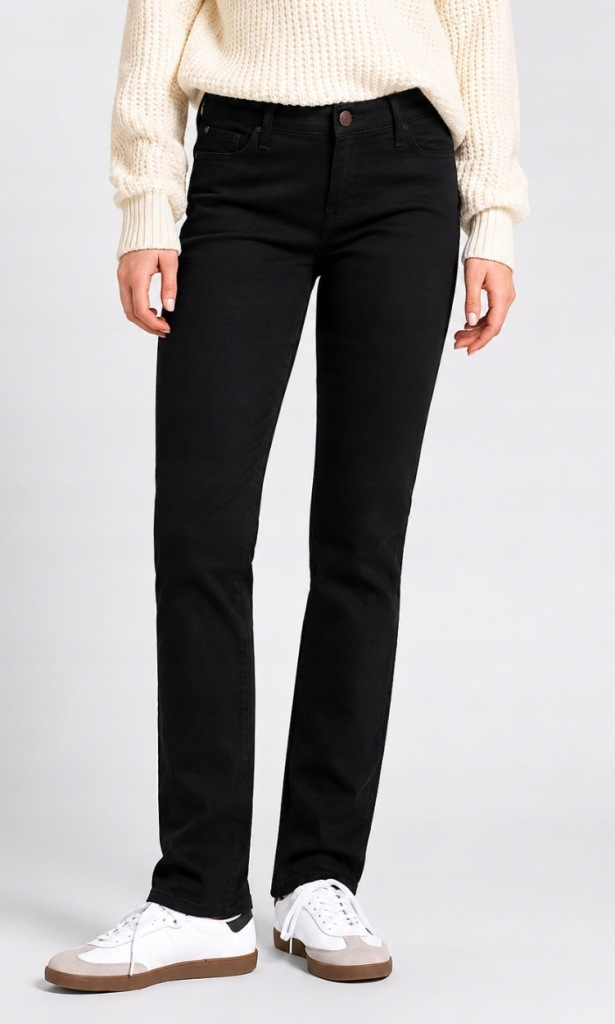 DAMSKIE SPODNIE JEANSOWE LEE ELLY BLACK RINSE 112370927