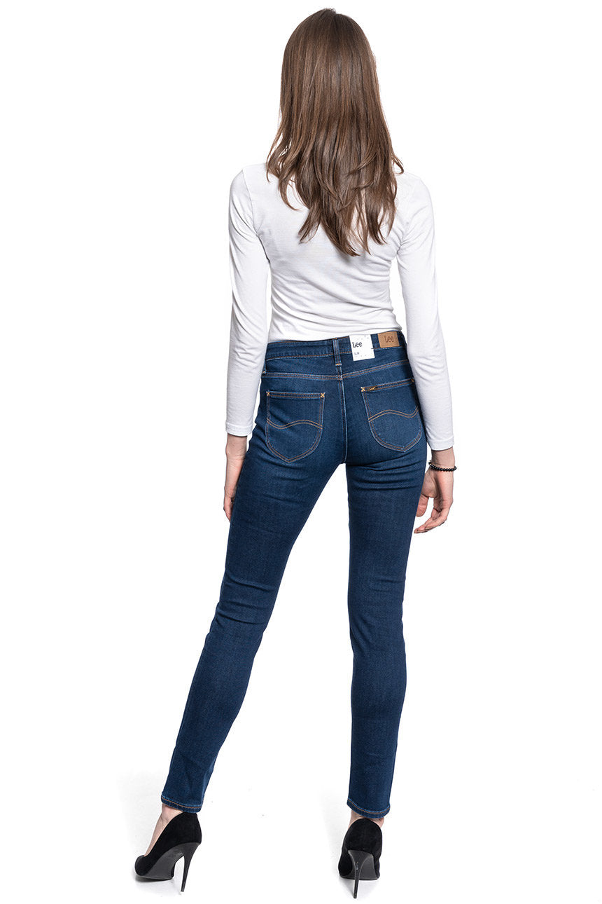 Damskie Spodnie Jeansowe Lee Elly Dark Rook L305NOXE 112106131