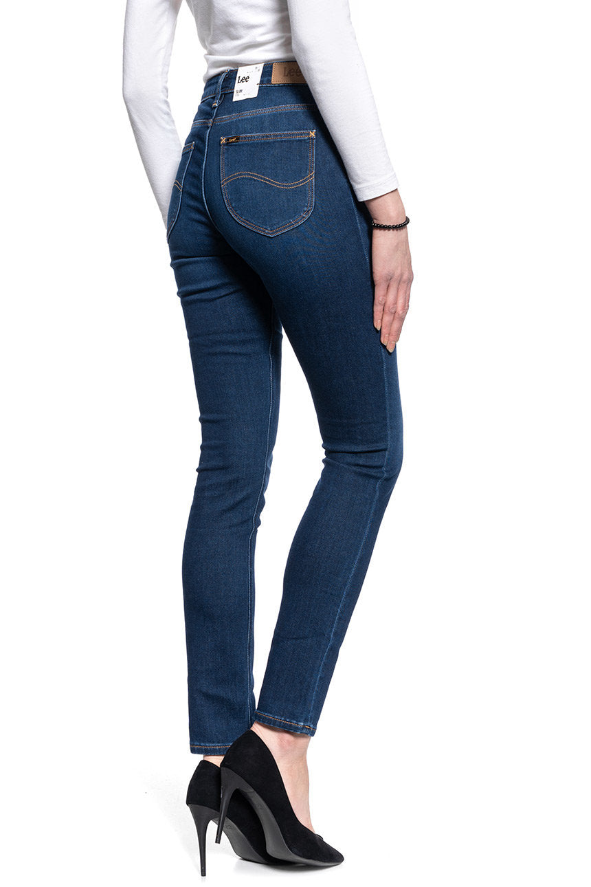 Damskie Spodnie Jeansowe Lee Elly Dark Rook L305NOXE 112106131