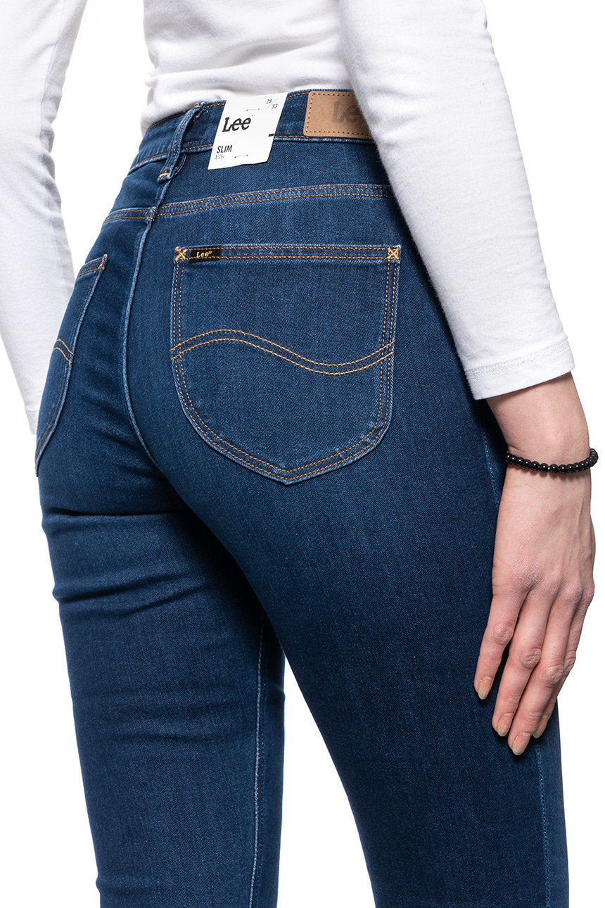 Damskie Spodnie Jeansowe Lee Elly Dark Rook L305NOXE 112106131
