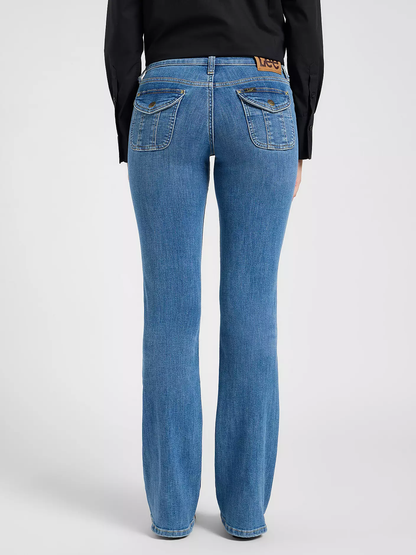 DAMSKIE SPODNIE JEANSOWE LEE FLAP POCKET JESSICA DENIM GET EM 112371074