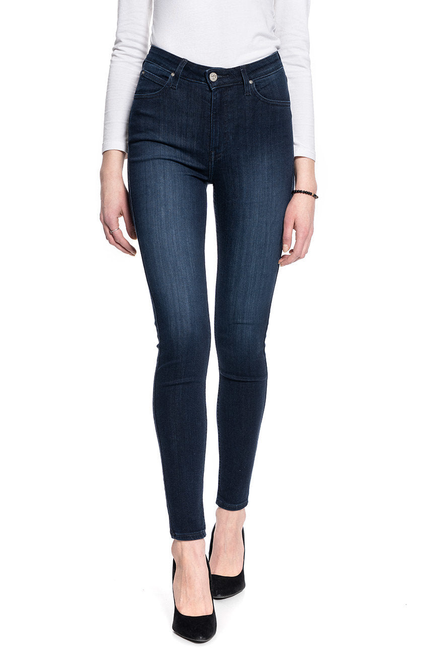 DAMSKIE SPODNIE JEANSOWE LEE Ivy DARK USK L32EKJZP 112107405