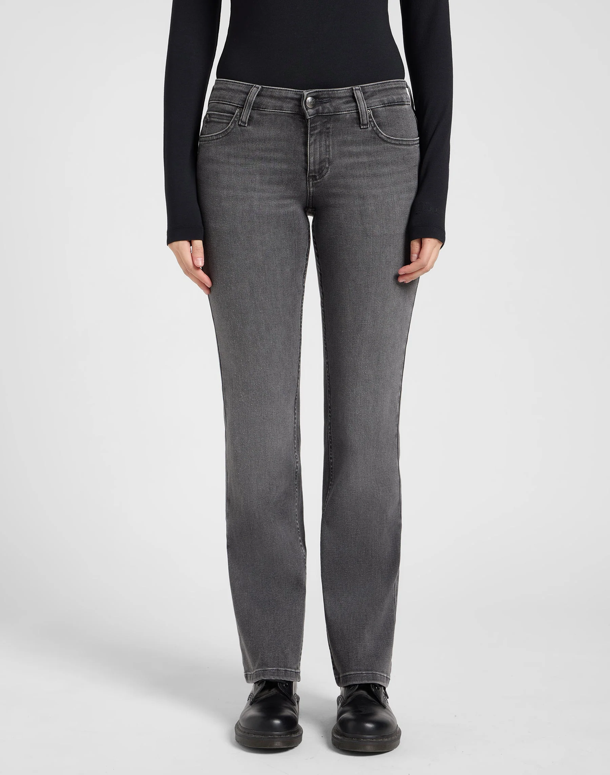 DAMSKIE SPODNIE JEANSOWE LEE JESSICA SHARK GREY 112372651