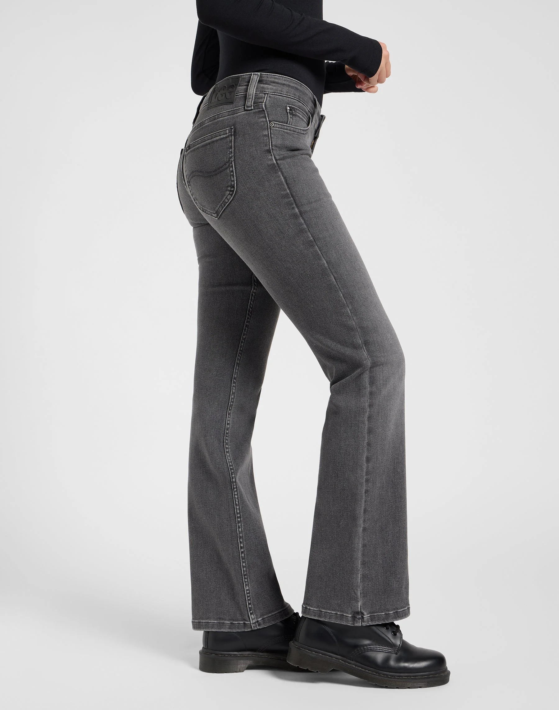 DAMSKIE SPODNIE JEANSOWE LEE JESSICA SHARK GREY 112372651
