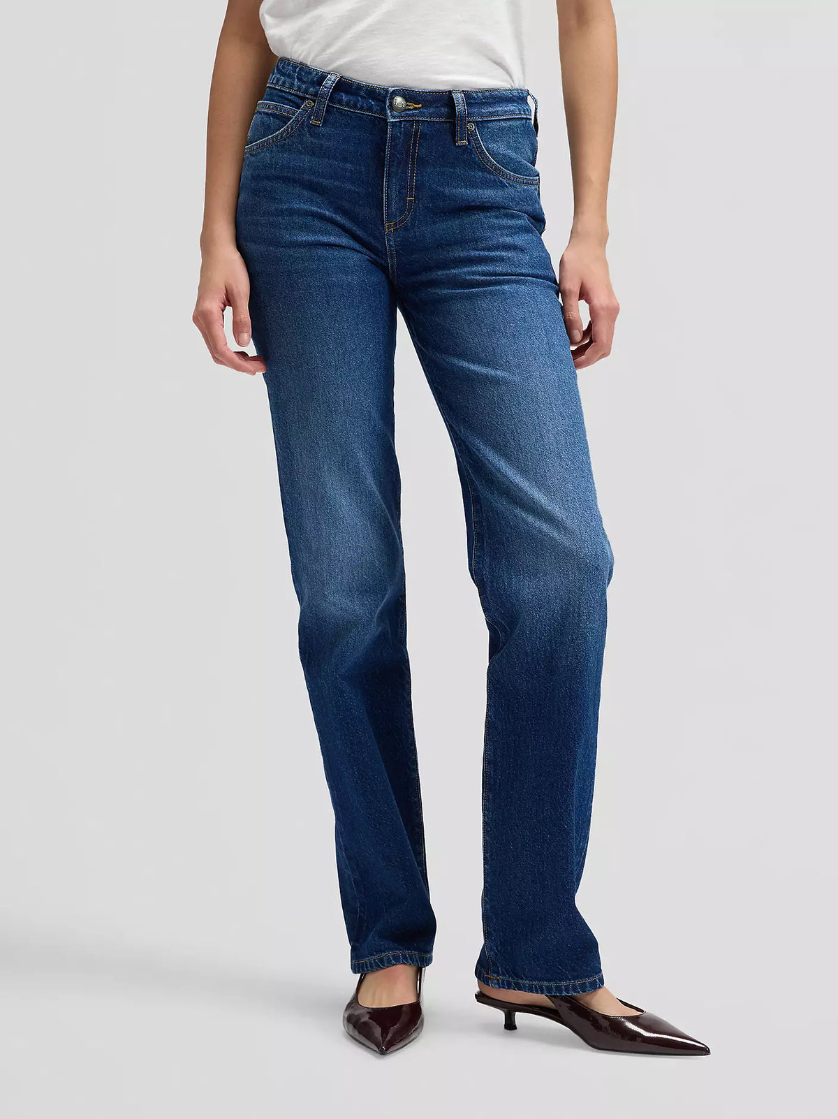 DAMSKIE SPODNIE JEANSOWE LEE LONDON NAVY CAST 112378905