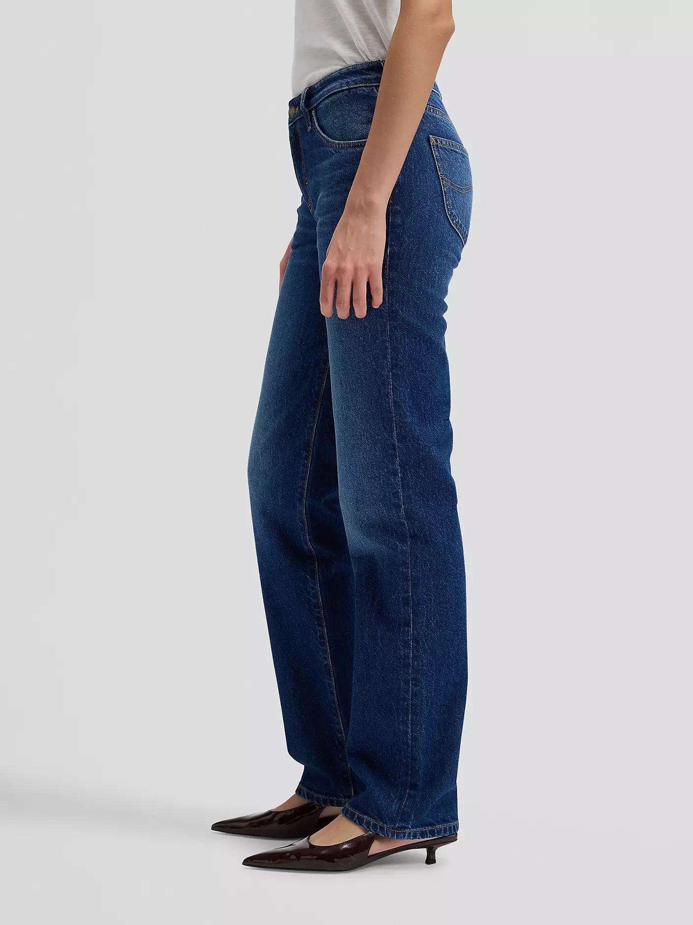 DAMSKIE SPODNIE JEANSOWE LEE LONDON NAVY CAST 112378905